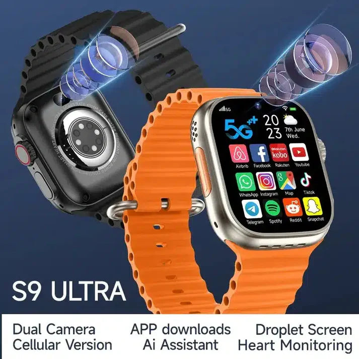 S9 Ultra 4G Dual Camera Smart Watch